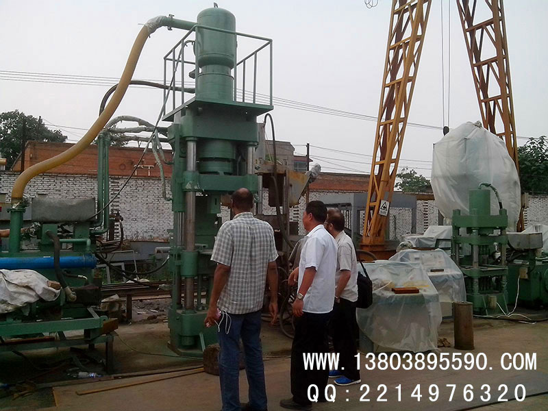  客戶(hù)杜甫機(jī)械舔鹽磚機(jī) 